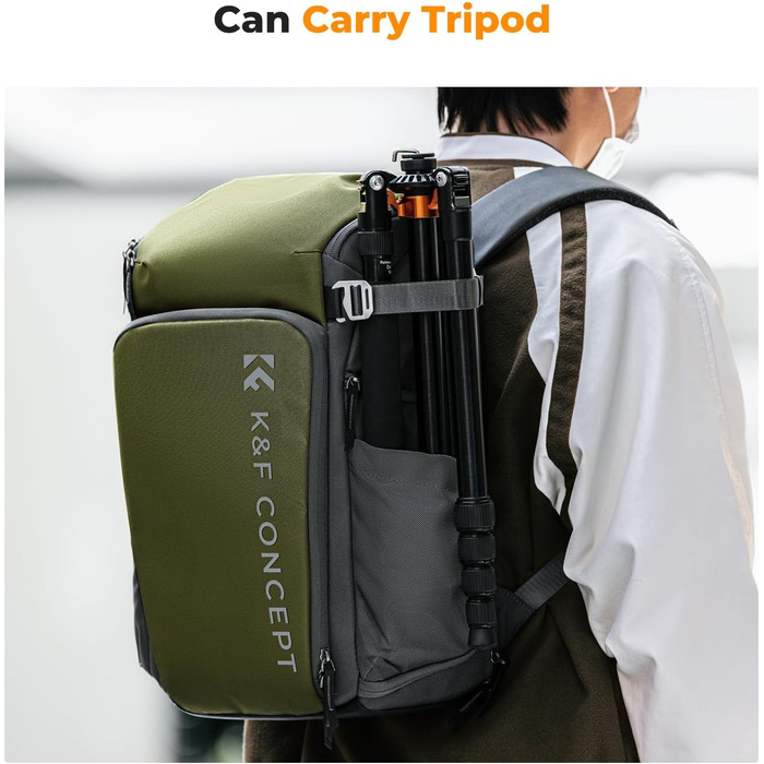 Рюкзак для фотокамери K&F Concept Alpha, 25L, чорний, з відділенням для 16-дюймового ноутбука, сумісний з Canon/Nikon/Sony/DJI Mavic