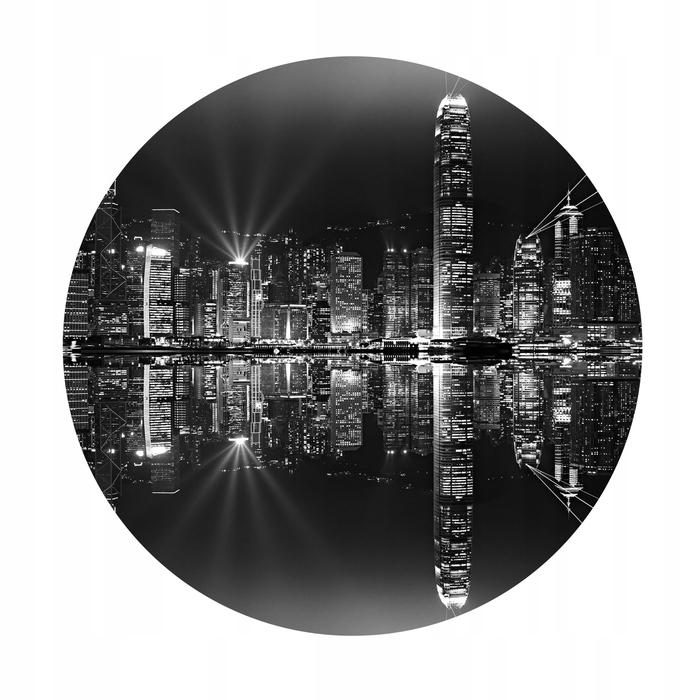 Настінний скляний годинник 