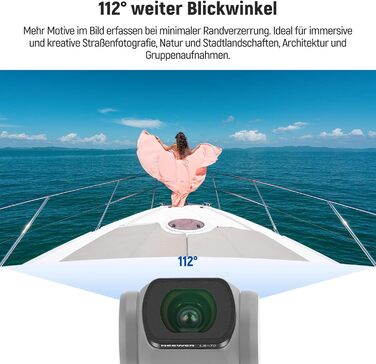 NEEWER Набір фільтрів ND для DJI Osmo Pocket 3: ND2-32, CPL, 0.72x, 112° Ширококутний об'єктив, 2 захисні плівки