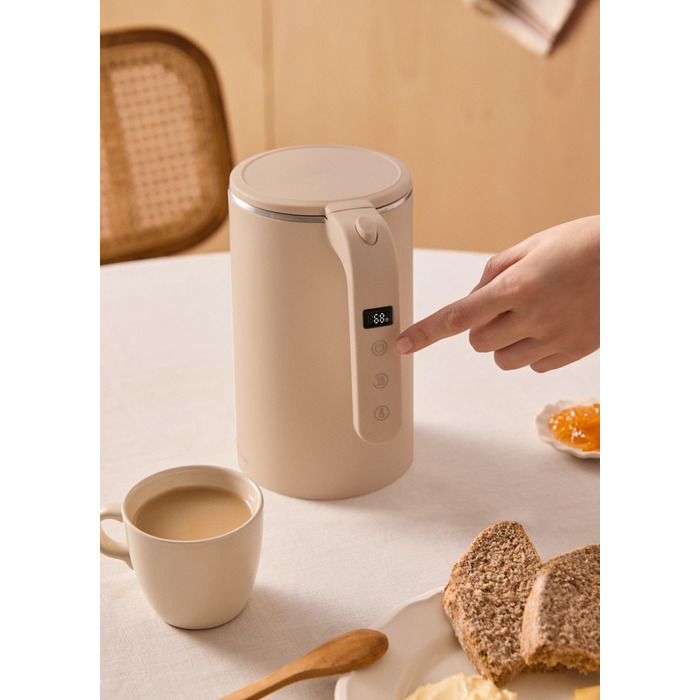 Електричний чайник CREATE/KETTLE STUDIO PRO 1л, пісочний колір. Регулювання температури, підтримання тепла, система зберігання кабелю, автовимкнення, 1000W