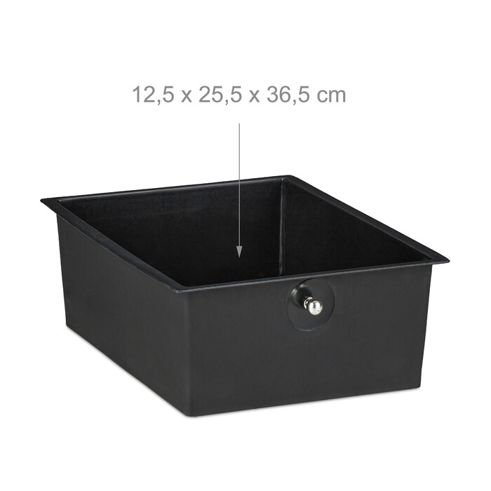 Relaxdays Rolling Cart with 3 Drawers