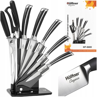 Набір кухонних ножів Hoffner, 5 предметів у підставці