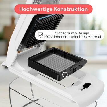 Многофункціональний овочевий слайсер-терка Mandoline 8-в-1 PRO чорного кольору: для овочів, фруктів, сиру, цибулі, огірків, картоплі