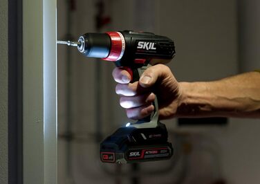 Акумуляторний дриль-шуруповерт SKIL 2842AA (18V, сірий) з акумулятором та зарядним пристроєм