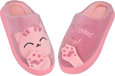 Тапочки додому JackShibo для жінок та чоловіків, зимові, плюшеві, теплі, з фетру, зручні (36/37 EU, червоні)