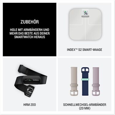 Розумний годинник Garmin vívoactive 6 42mm - фітнес-трекер з AMOLED-дисплеєм, до 11 днів роботи від акумулятора, 80+ спортивних функцій, моніторинг здоров'я, сповіщення та Garmin Pay (чорний/сірий)