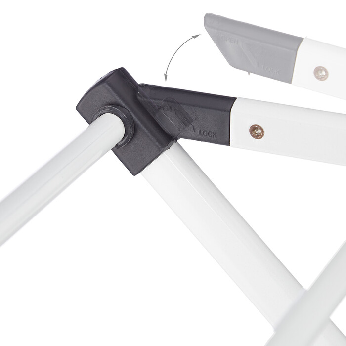 Relaxdays Folding Clothes Drying Rack, Metal