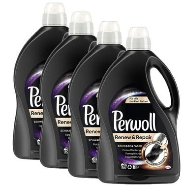 Рідкий засіб для прання чорної білизни Perwoll Renew & Repair Schwarz & Faser, 200 прань (4 x 50), для відновлення кольору та догляду за волокнами