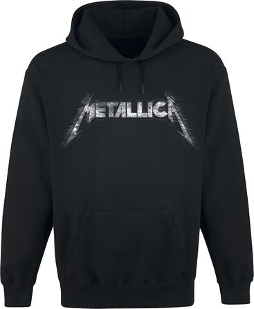 Чоловічий худі Metallica з принтом Spiked Logo, чорний, офіційний мерч гурту, розмір XL