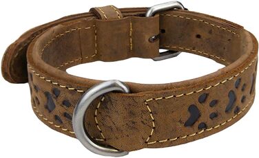Нашийник для собак Greenburry Vintage з натуральної шкіри, 50 см, розмір S