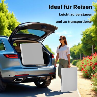 Складний кемпінговий стіл Wiltec 122x60x75 см з ручкою для перенесення - для пікніка, саду, вечірок