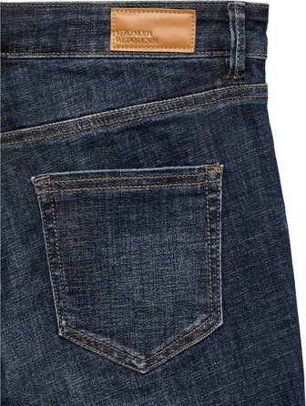 Джинси жіночі VERO MODA Skinny Vmflash Mid Rise Dark Blue Denim (XXL / 30L) - оригінал