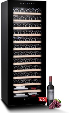 Kalamera 45-Bottle Dual Zone Wine Refrigerator - 120 Liter Capacity with LCD Display - 5-10°C/10-18°C Temperature Zones