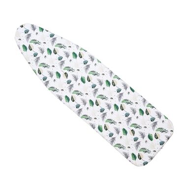 Чохол для прасувальної дошки Yizunnu 140 x 50 см з товстим шаром підкладки, регульованою фіксацією та стійким до подряпин принтом (Листя)