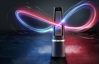 Rowenta Eclipse QU5030: Вентилятор-повітряочисник 3-в-1 | Rowenta | Повітряочисник, Вентилятор, Обігрівач | 12 швидкостей, Таймер, Дистанційне керування | Антрацит