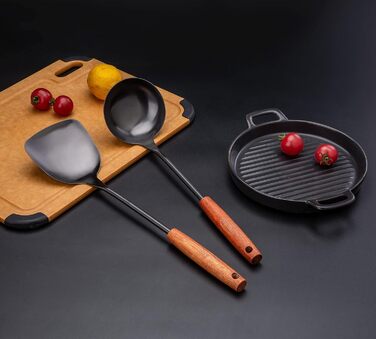 Набір кухонного силікону Kellet: лопатка-ложка з нержавіючої сталі 304, 36.2-38.1 см