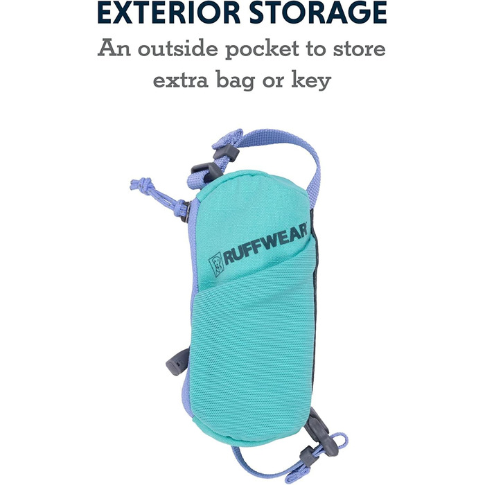 RUFFWEAR Stash Pouch Mini: компактний диспенсер для збору відходів собак, сірий Базальт, 12 x 5.7 см