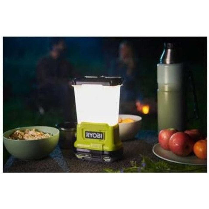 RYOBI 18V ONE+ Cordless LED Lantern Light RLL18-0 (3 brightness levels with 60, 400, and 850 lumens, battery and charger not included)