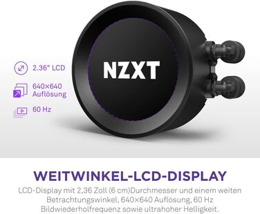 NZXT Kraken Elite 280 – Світлодіодна рідинна система охолодження CPU з LCD-дисплеєм – Чорний