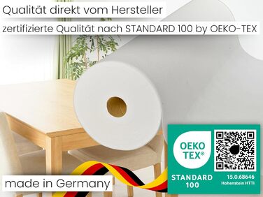 Sensalux Table Runner Roll, 1.18m x 25m, Washable Nonwoven Fabric, Oeko-TEX Standard 100 - Class I Certified, White