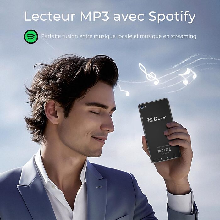 MP3 плеєр HIFI WALKER G7 Pro Android 13 160GB: Bluetooth, Wi-Fi, 5.2