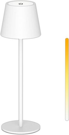 Акумуляторна LED-лампа Antela для дому та вулиці, диммер, 3 кольори світла, IP44, метал, 2 шт.