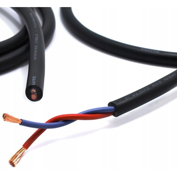 Акустичний кабель Klotz LY240 2x4мм², мідь OFC, 2м, з роз'ємами 