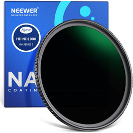 Фільтр ND1000 NEEWER (10 ступенів) - нейтральний, з нанопокриттям, HD скло, 72mm