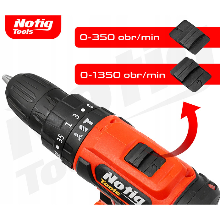 Акумуляторний шурупокрут Notig Tools 20 V N4343