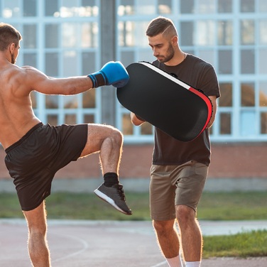 SPORTNOW Кікбоксинг, тренувальні лапи, Муай Тай, боксерські лапи, штучна шкіра, ідеально підходить для тренувань та фітнесу