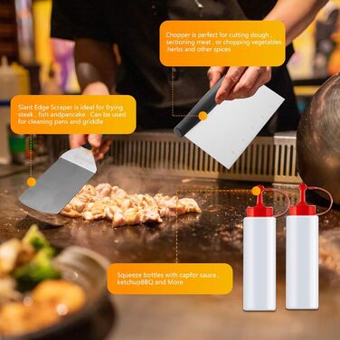 Набір аксесуарів для гриля на 42 шт. з кейсом, нержавіюча сталь, для газового гриля, барбекю, саду та кемпінгу