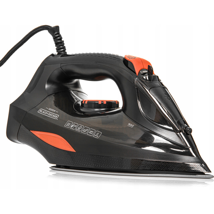 Парова праска Black+Decker BXIR3000E (3000 Вт; чорна)