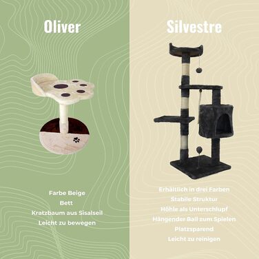 Драбина для котів Mobiclinic® Pets Silvestre, сіра, середнього розміру, з платформами та укриттям