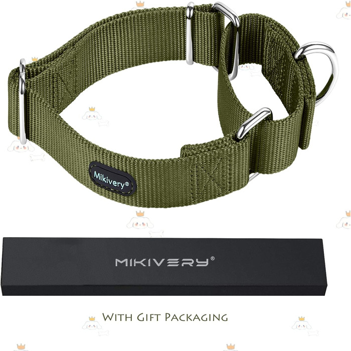 Нашийник для собак Mikivery Marraht Military Green, 35.5-53 см