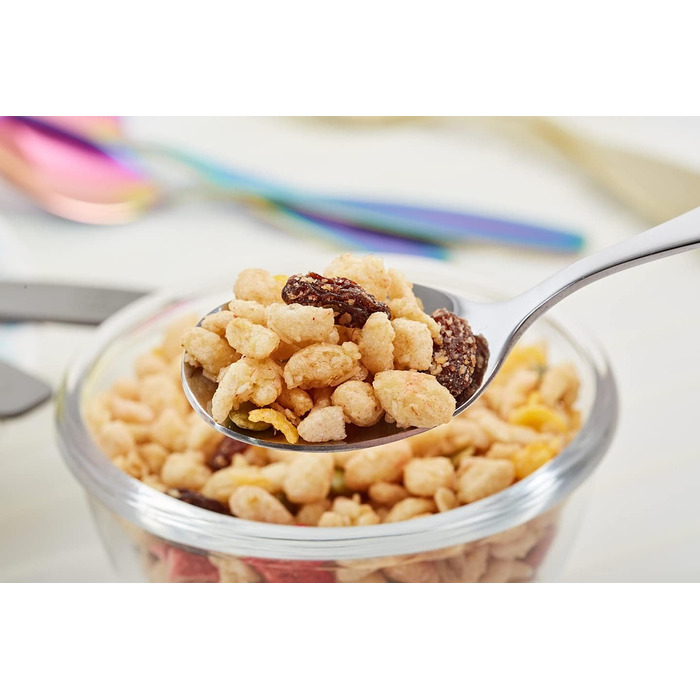 Набір дитячого столового прибору EXZACT Kinderbesteck Set 18-ти частинний з нержавіючої сталі для дітей від 2 років - з гравіюванням, придатний для миття в посудомийній машині (Safari X 18)