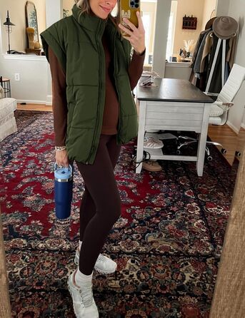 Жіноча зимова коротка пуховик Wete Легка тепла куртка з рукавами-крилами та кишенями, чорний (XXL, Армійний зелений)