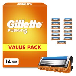 Смінні касети для гоління Gillette Fusion 5 для чоловіків, 14 шт, помаранчеві