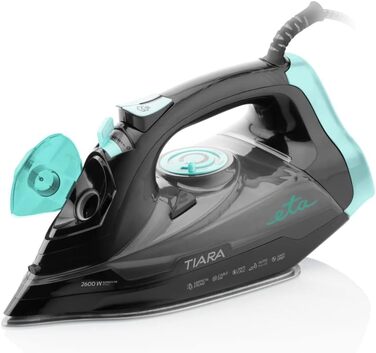 ETA Steam Iron Tiara 2 2600 W with Eloxium Soleplate, Self-Cleaning, Anti-Calc, Iron with Automatic Shut-off