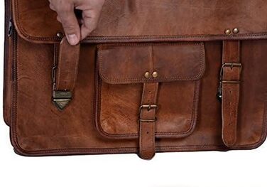 Сумка-портфель Komal's Passion Leather KPL 45.7 см (18 дюймів) шкіряна для ноутбука та документів, чоловіча сумка-месенджер