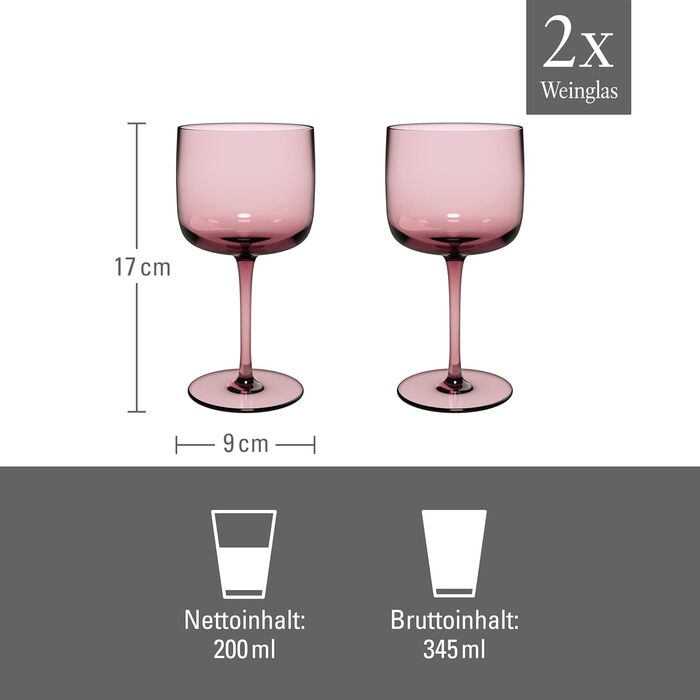 Келих для вина Like Glass Lila від Villeroy & Boch, кришталеве скло, фіолетовий, для посудомийної машини