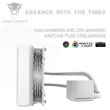Система водяного охолодження CPU Jungle Leopard TK1 ARGB (240WH) - для Intel LGA115X/1200/1700/1366/2011/2066, AMD FM2/FM2+/AM3+/AM4/AM5