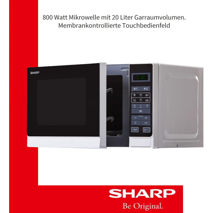 Мікрохвильова піч Sharp R242INW срібна