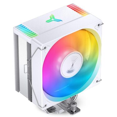 Система охолодження CPU TZMRIT CR-1000 EVO: 220W TDP, 4 теплові трубки, 120мм вентилятор ARGB PWM, підтримка Intel LGA 115X/1200/1700, AMD AM4/AM5 (білий)