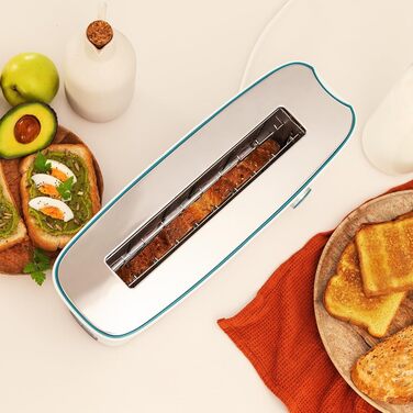 Тостер Cecotec Toast&Taste Extra W, 1000 Вт, 7 рівнів підсмажування, автоматичний викид, білий