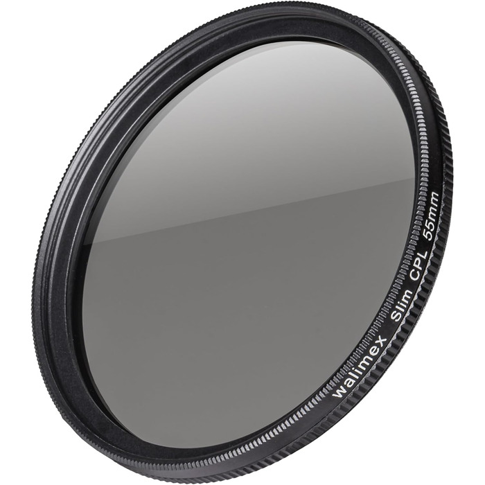 Поляризаційний фільтр Walimex pro Zirkular Slim 55mm (з чохлом) для об'єктивів 55mm