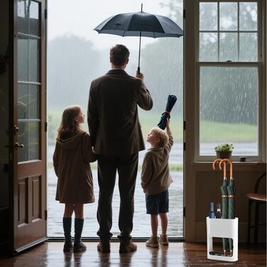 Підставка для парасоль підставка для парасоль з 4 слотами, знімний піддон, для дому, для довгих та коротких парасоль