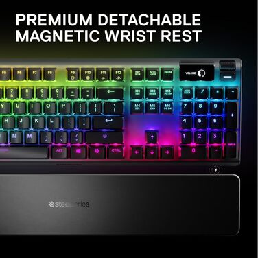 SteelSeries Apex 7 - Механічна ігрова клавіатура з OLED дисплеєм - Червоні перемикачі - Розкладка DE (QWERTZ)