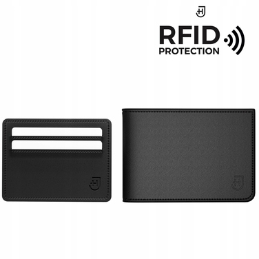 Чоловічий шкіряний тонкий гаманець James Hawk з RFID-захистом та магнітним картхолдером