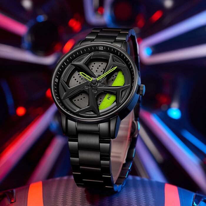 Чоловічий годинник Findtime з нержавіючої сталі, кварцовий, аналоговий, водонепроникний (30м), чорний. Бізнес, годинники для чоловіків, автоспорт