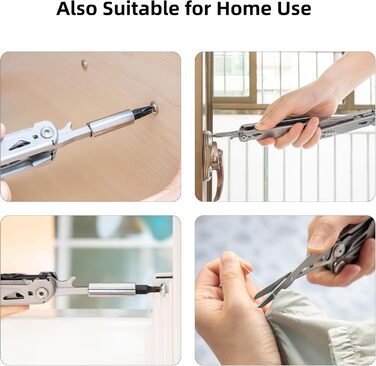 Мультитул преміум-класу 27-в-1: інструмент для кемпінгу, туризму та відпочинку на природі | З набором біт та зручною сумкою